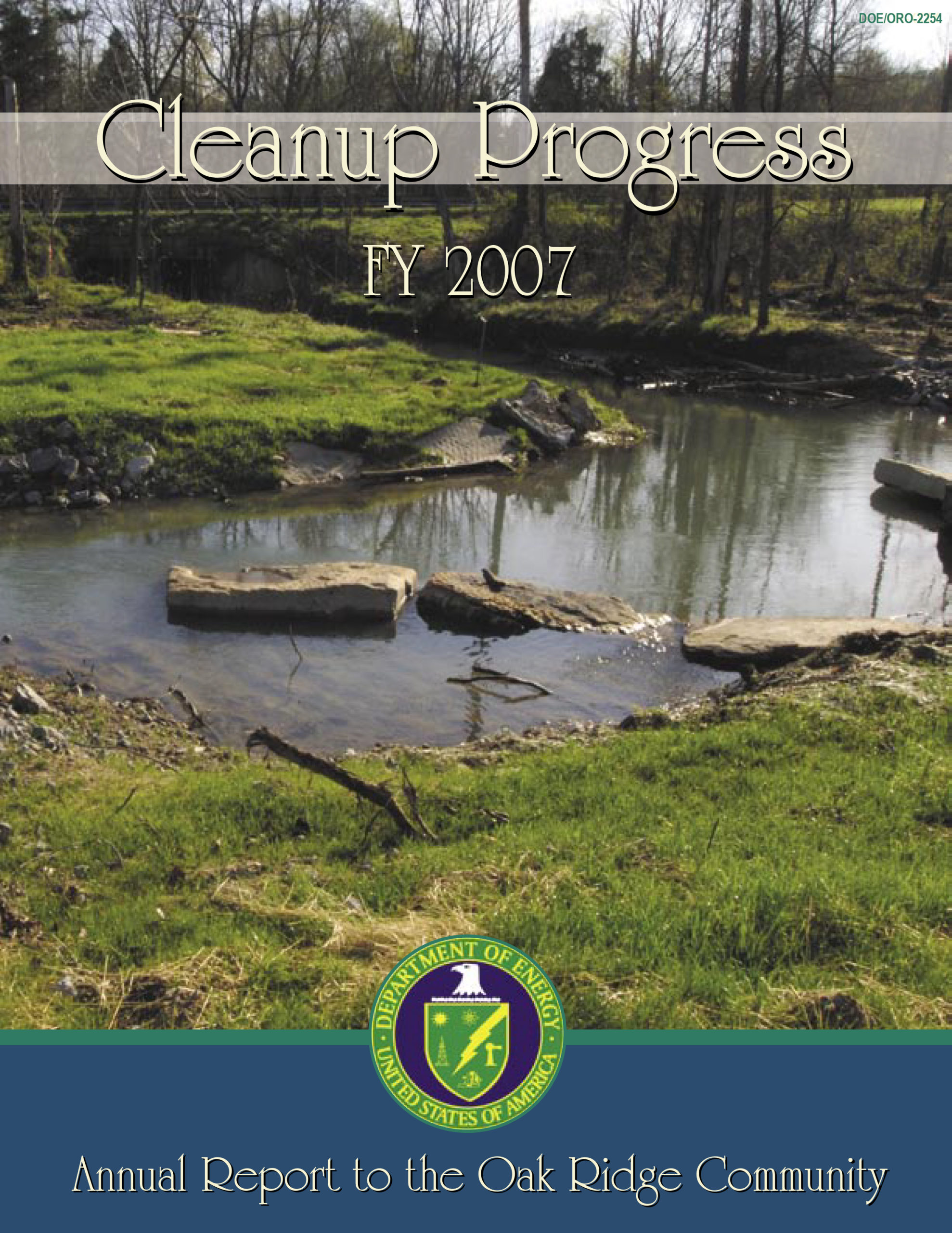 2007 Cleanup Progress cover