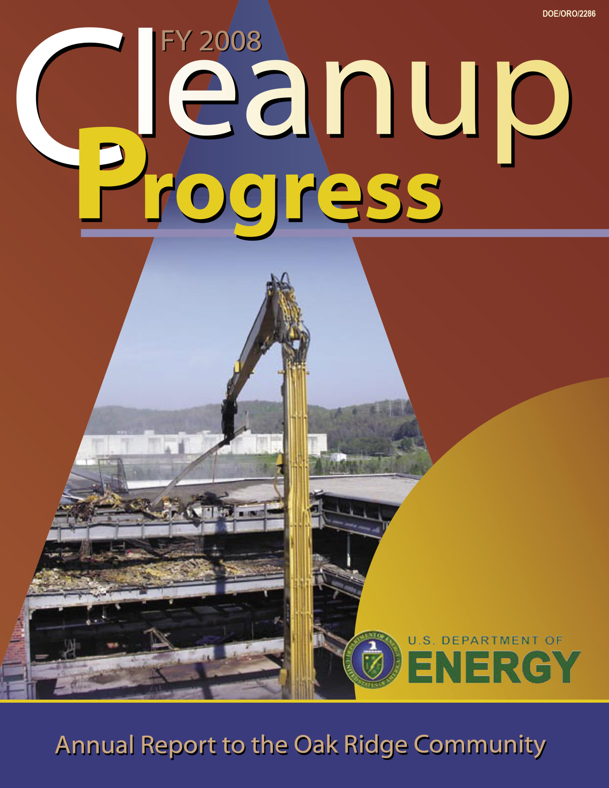 2008 Cleanup Progress cover