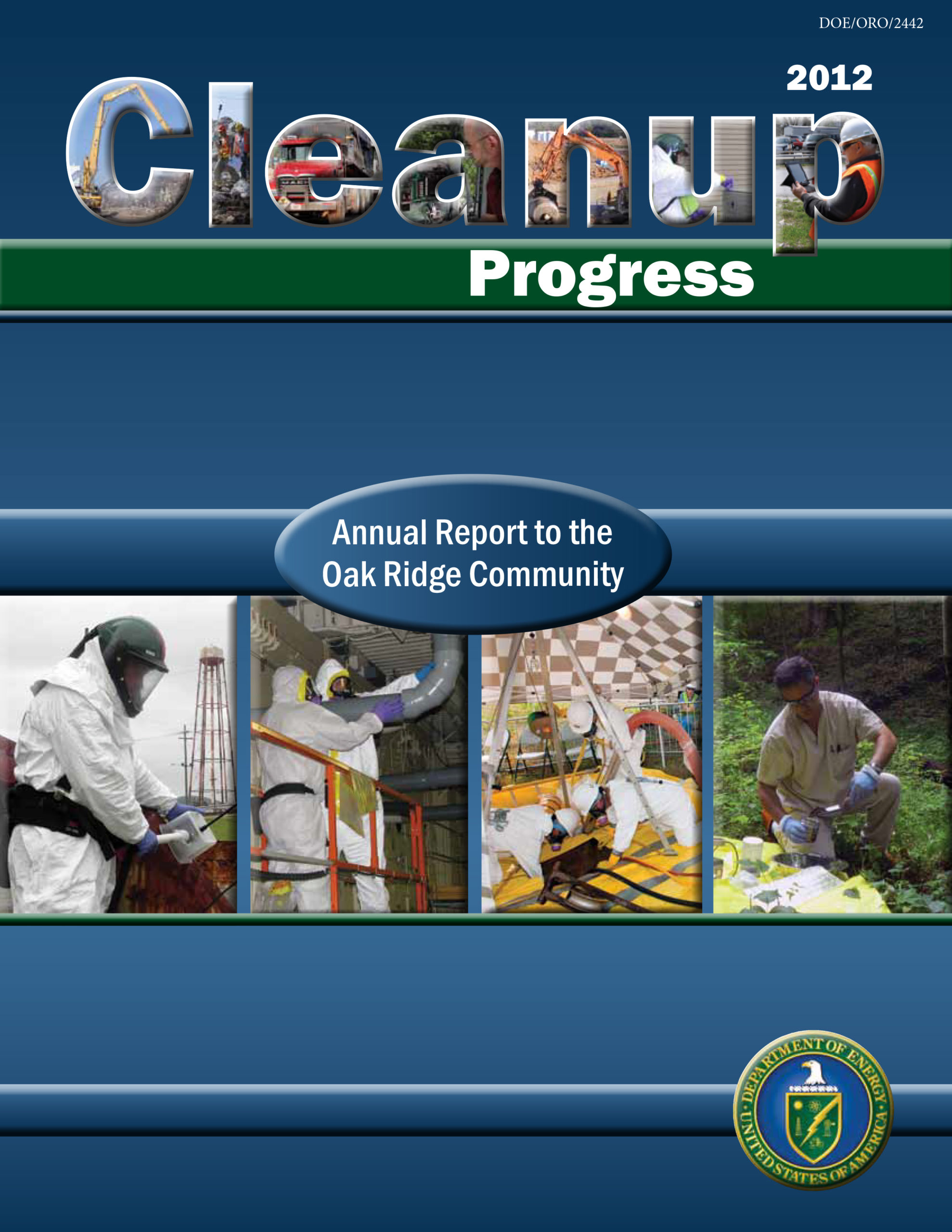 2012 Cleanup Progress cover