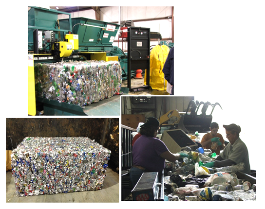 Collage: photos related to UCOR pollution prevention program
