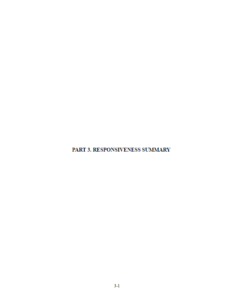 Screenshot of cover sheet for Draft ROD 1 Responsiveness Summary