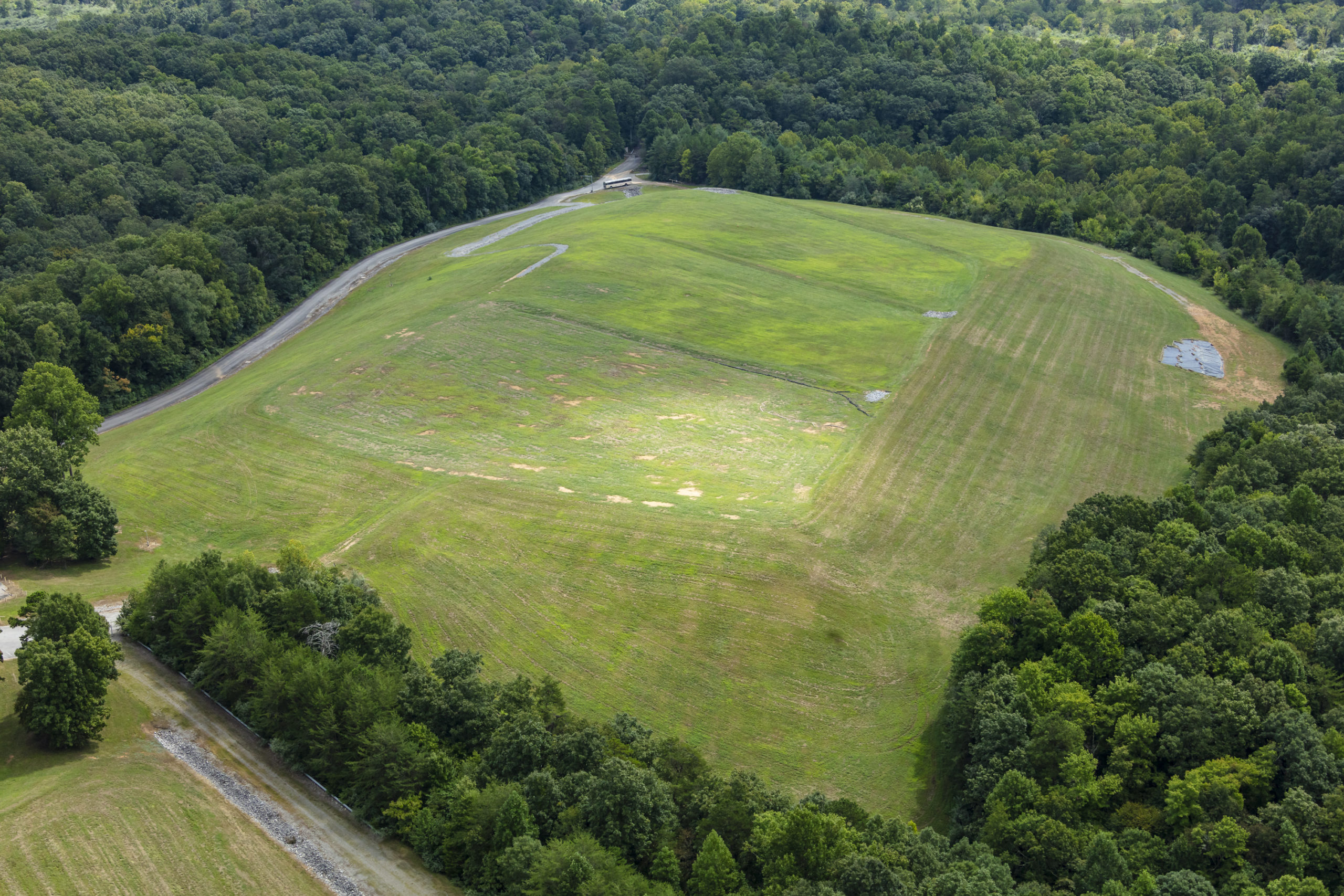 Aerial photo of the site of the future Environmental Management Disposal Facility