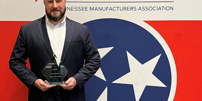 UCOR's Brad Russell accepts TN Chamber's Environmental Excellence Award