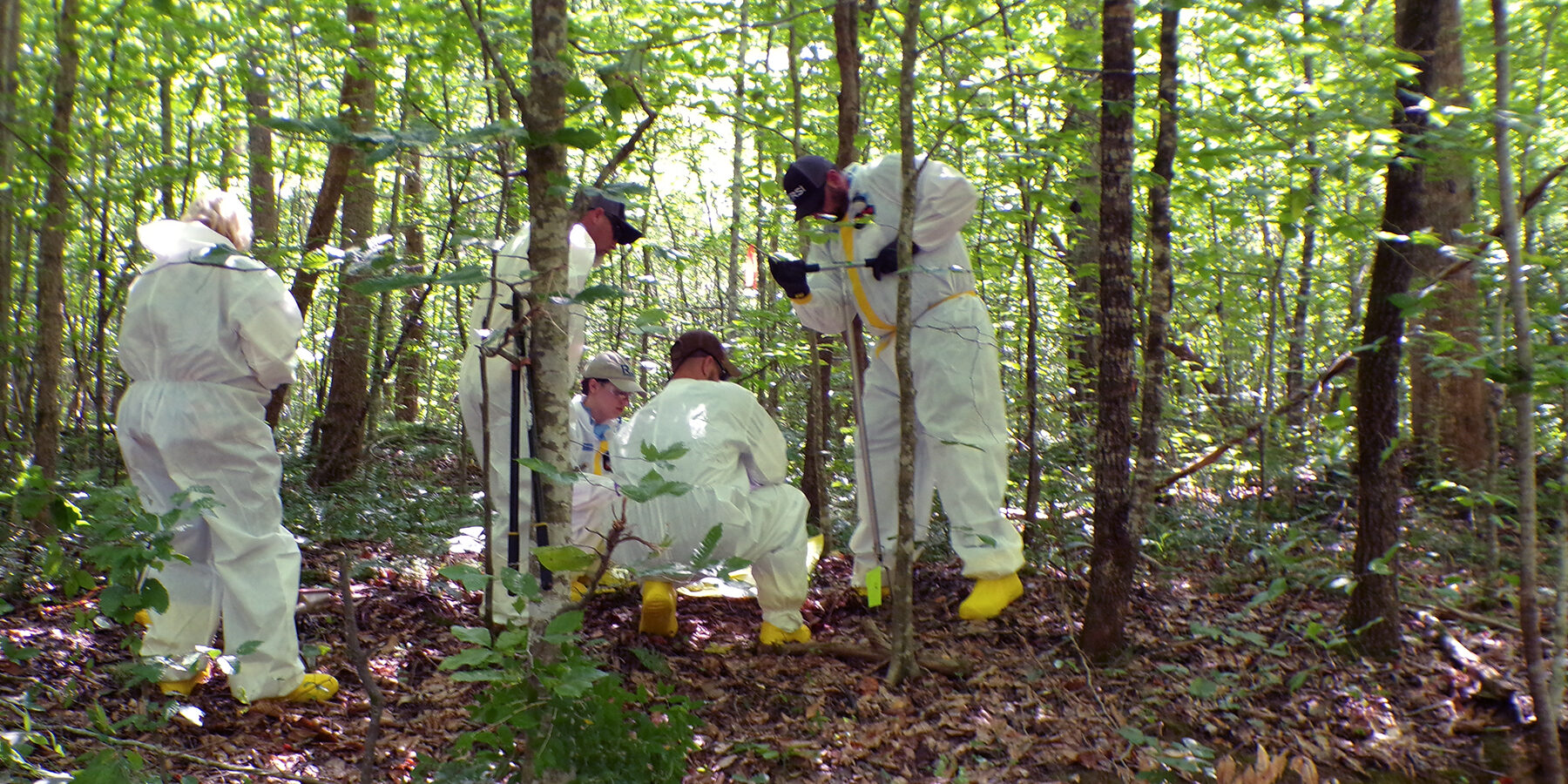 Characterization team conducts surface soil sampling at White Wing Scrap Yard