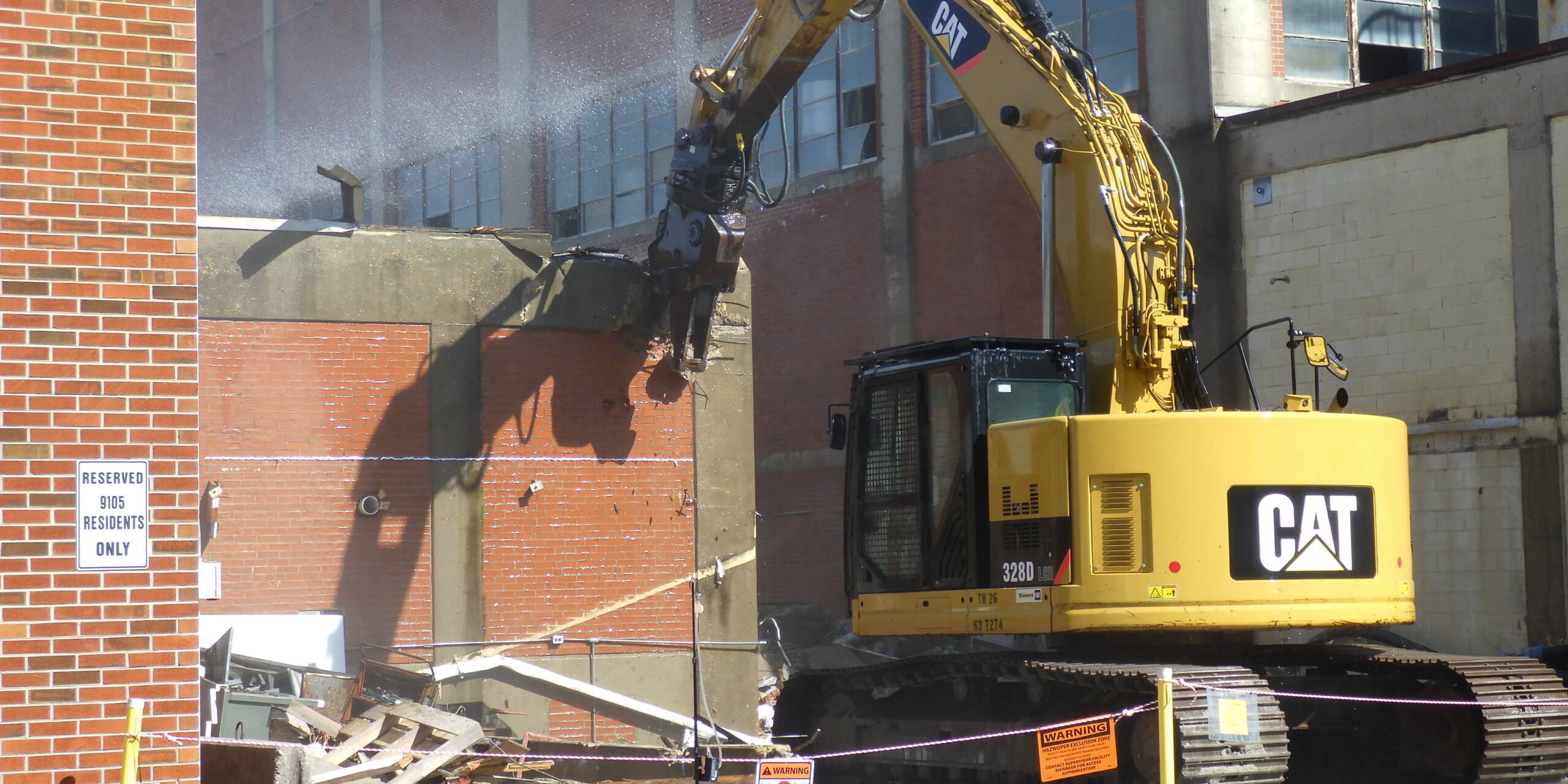 Work starts on demolishing Aplah-2 Complex Carpentry Shop