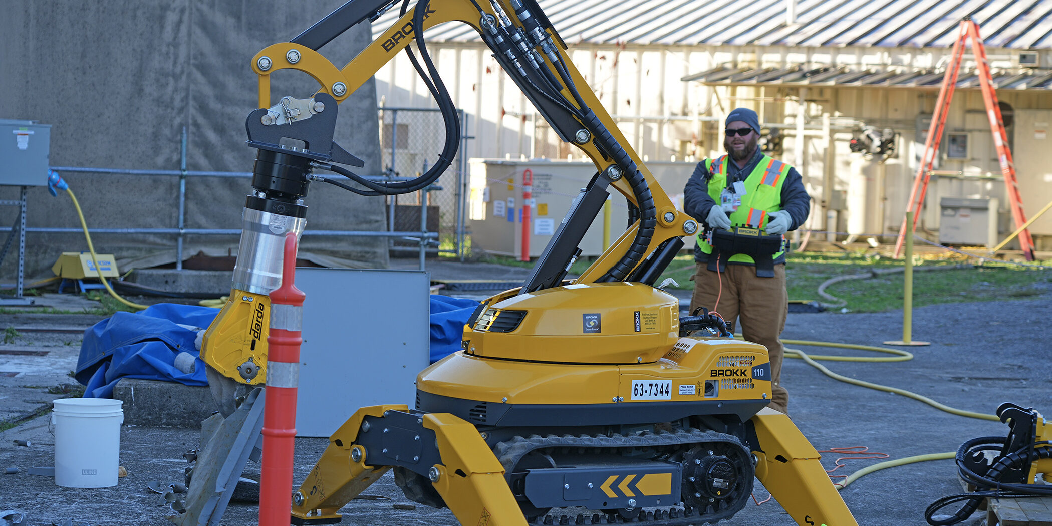BROKK_Demo Testing the BROKK remote demolition unit at ORNL