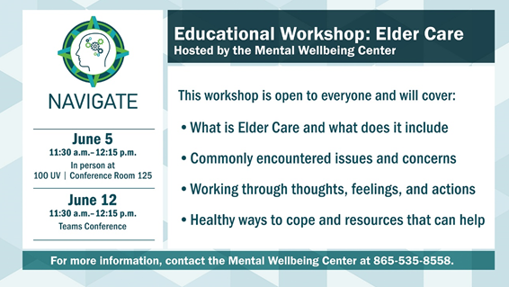 June 4- Elder Care Information