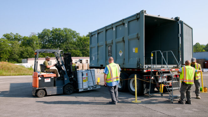 TWPC TRU Waste Unload 6-24-25 field