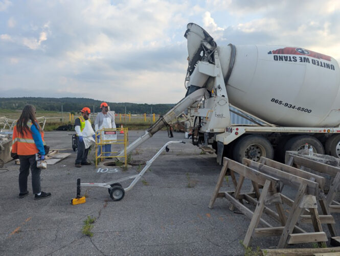Electrical ductbank dewatering and grouting ettp