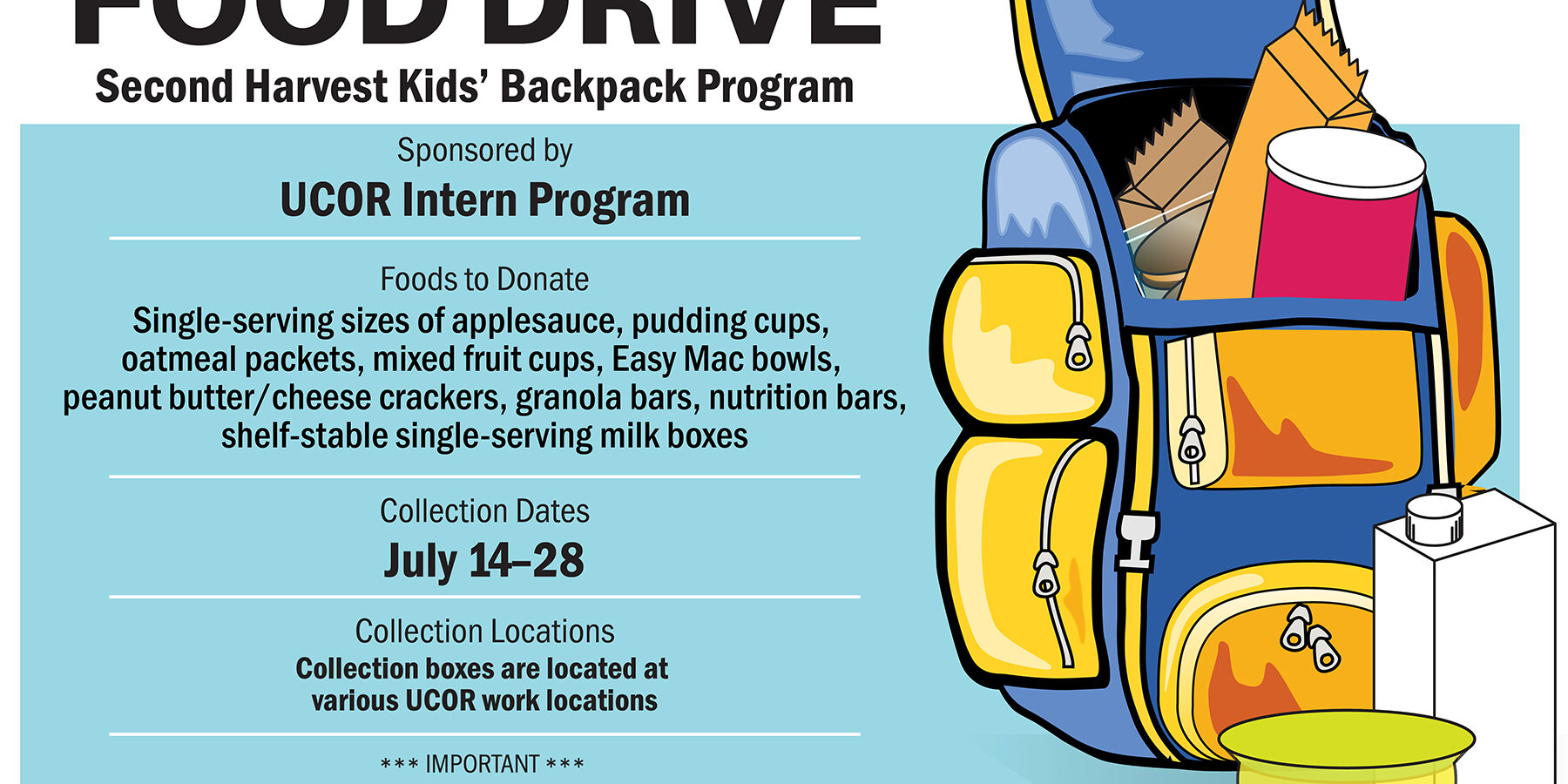 UCOR Backpack Food Drive _ monitor _ R02 Food Drive 2025