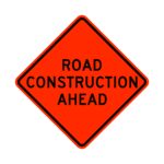 Road construction sign