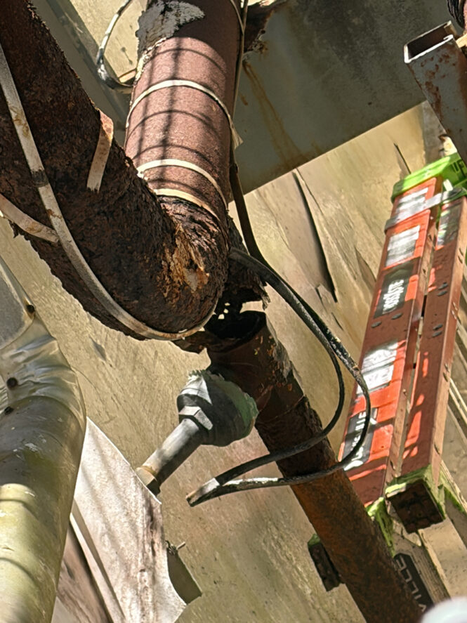 deteriorated pipe